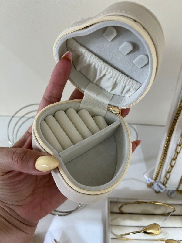 Producto - ALHAJERO CORAZON BEIGE