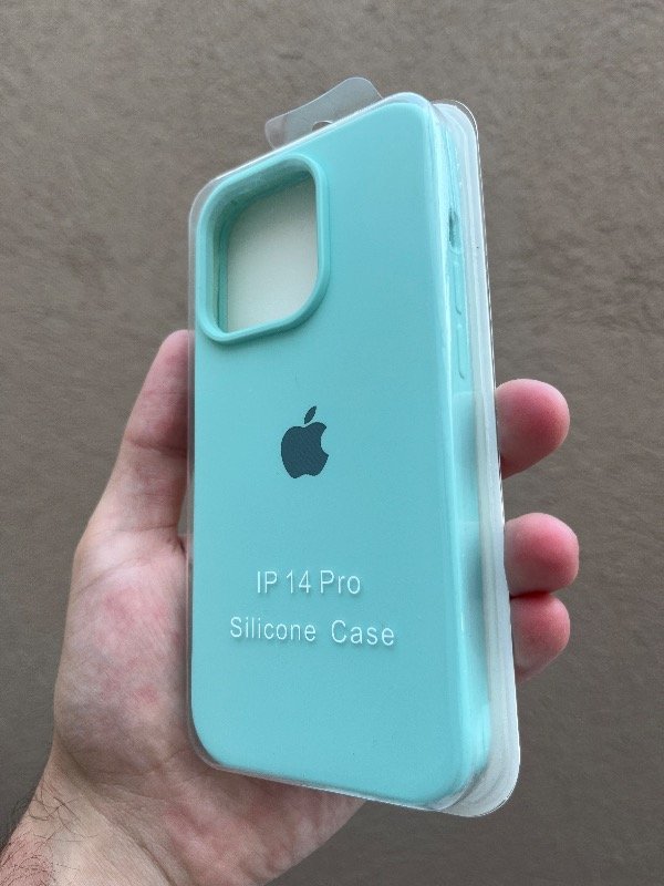 Producto - Silicone 14 pro celeste turquesa