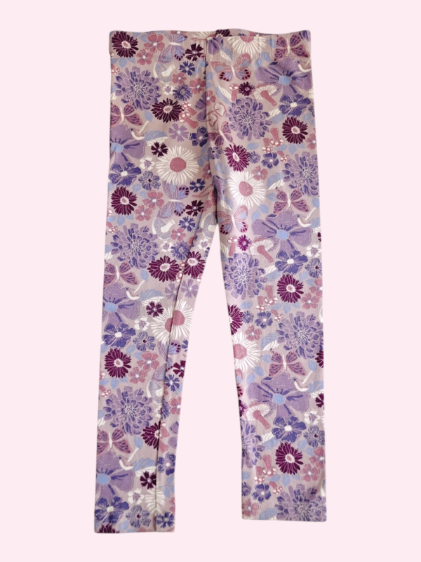 Producto - Calza color lila con mariposas y flores Oshkosh 5 años