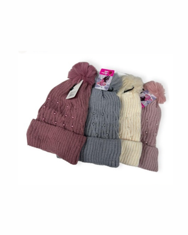 Producto - Gorro Lana Mujer (con peluche)