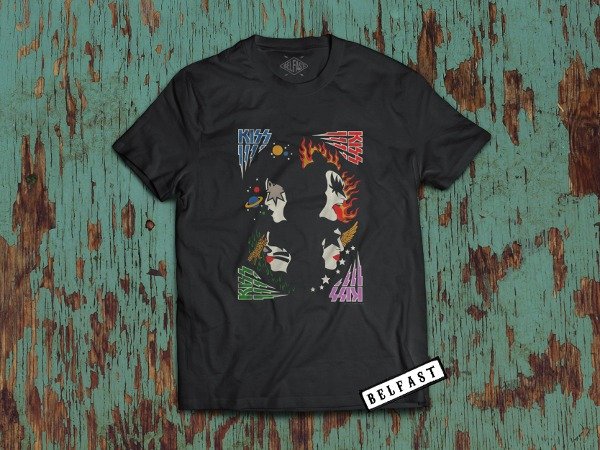 remera kiss rock and roll over variants — imagen 2