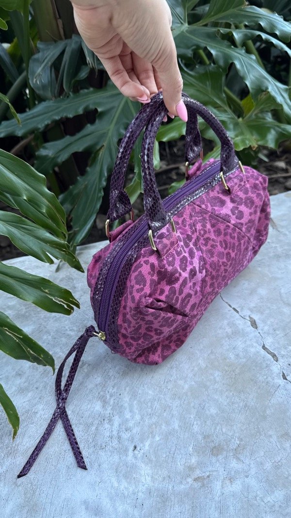 Mini bag Victorias Secret cheetah violet — imagen 4