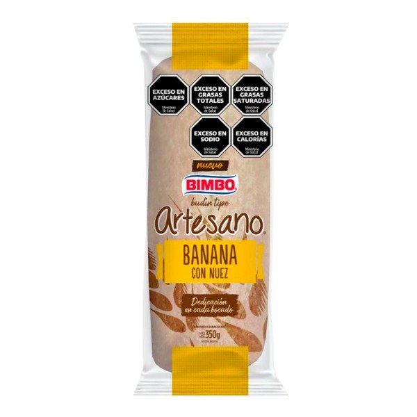 Producto - Budín Artesano Banana con Nuez x 350g BIMBO