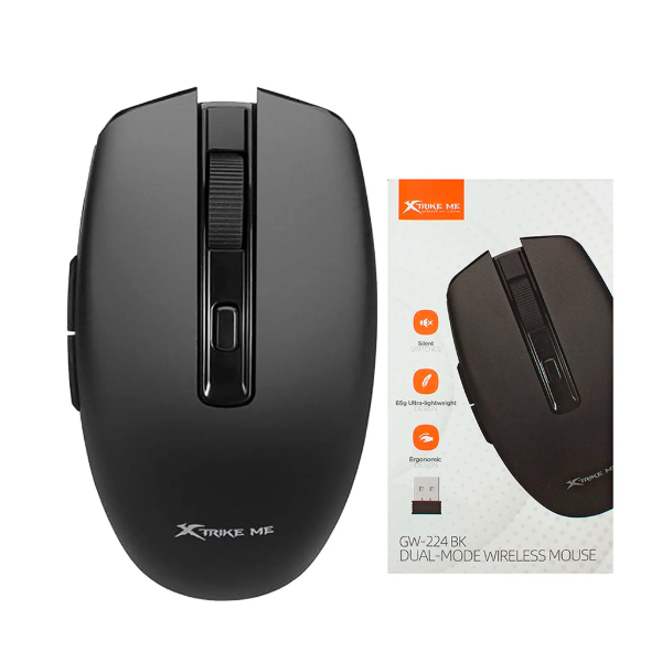 Producto - Mouse XTRIKE-ME GW-224 BK DUAL-MODE WIRELESS - 0
