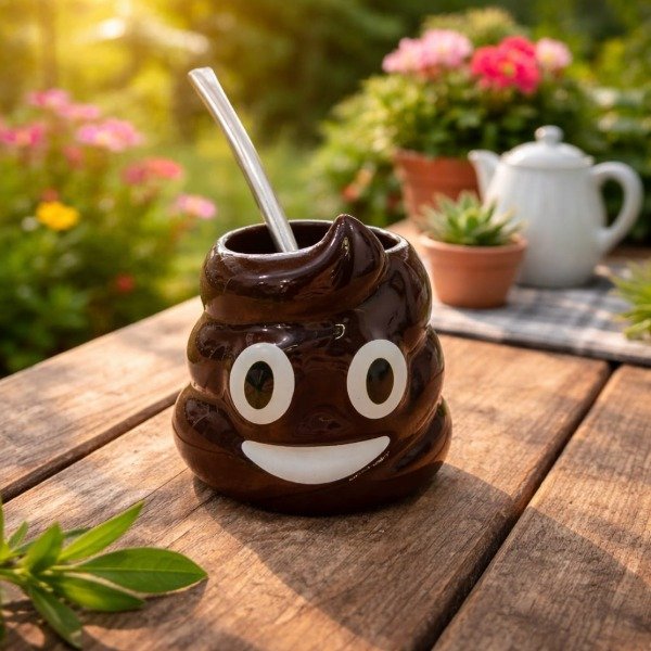 Producto - Mate ceramica "Popo" + Bombilla