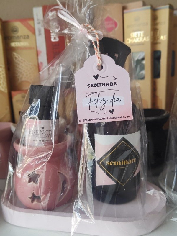 Producto - Bandeja con hornito, esencia y Home spray