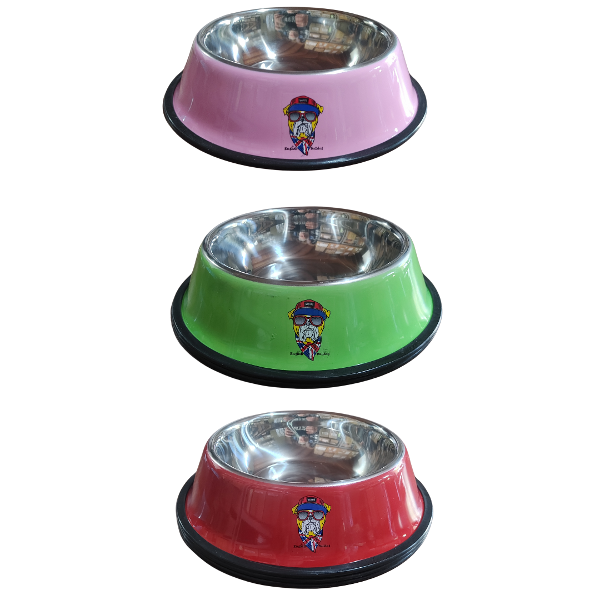 Producto - Comedero para perros en colores y estampados base 22 cm - 2