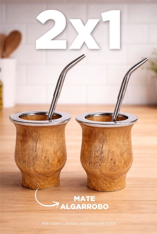 Producto - 2X1 MATE CAMIONERO DE ALGARROBO