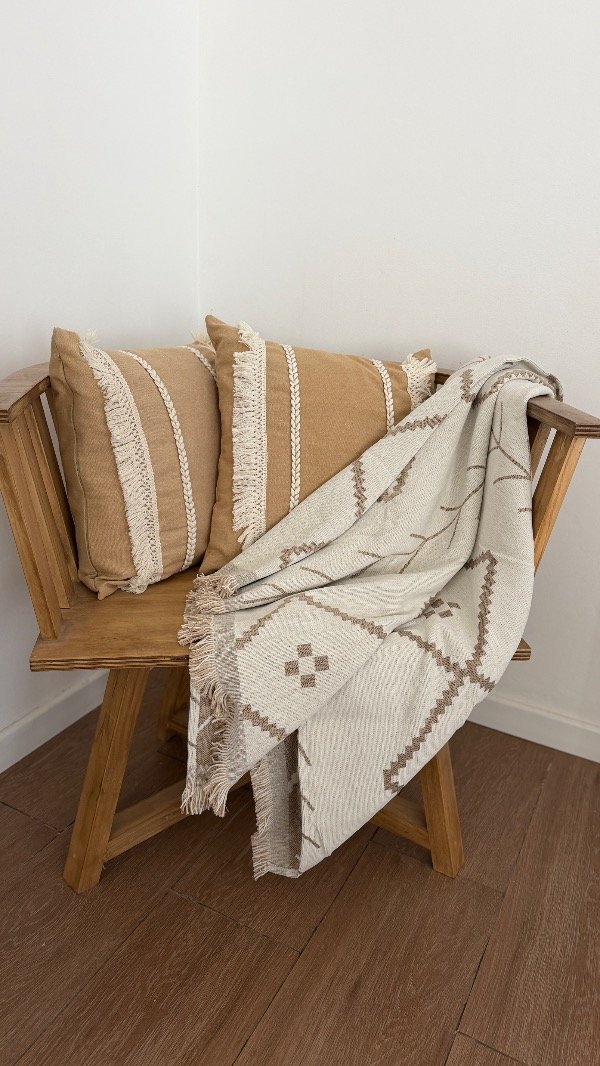 Producto - Manta Chenille Beige
