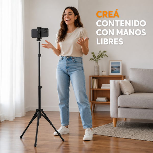 Producto - Trípode Soporte de Metal Para Celular de 2.10Cm HL97-3. - 2