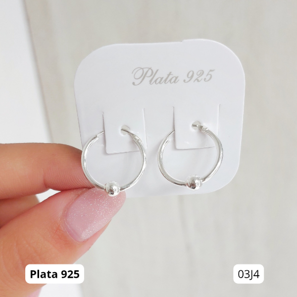 Producto - Aros argollas cubanas clásicas con pelotita