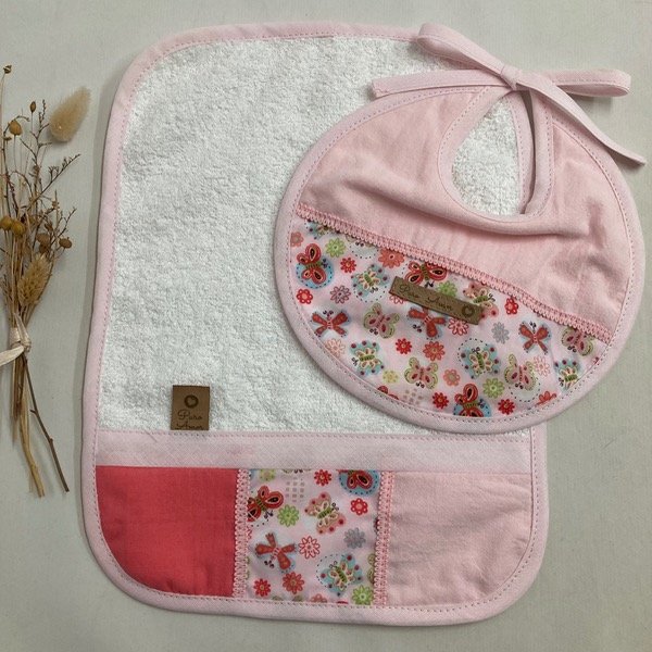 Producto - Set florcitas rosa bebe