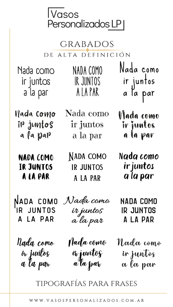 Producto - Tipografías - Frases - 2