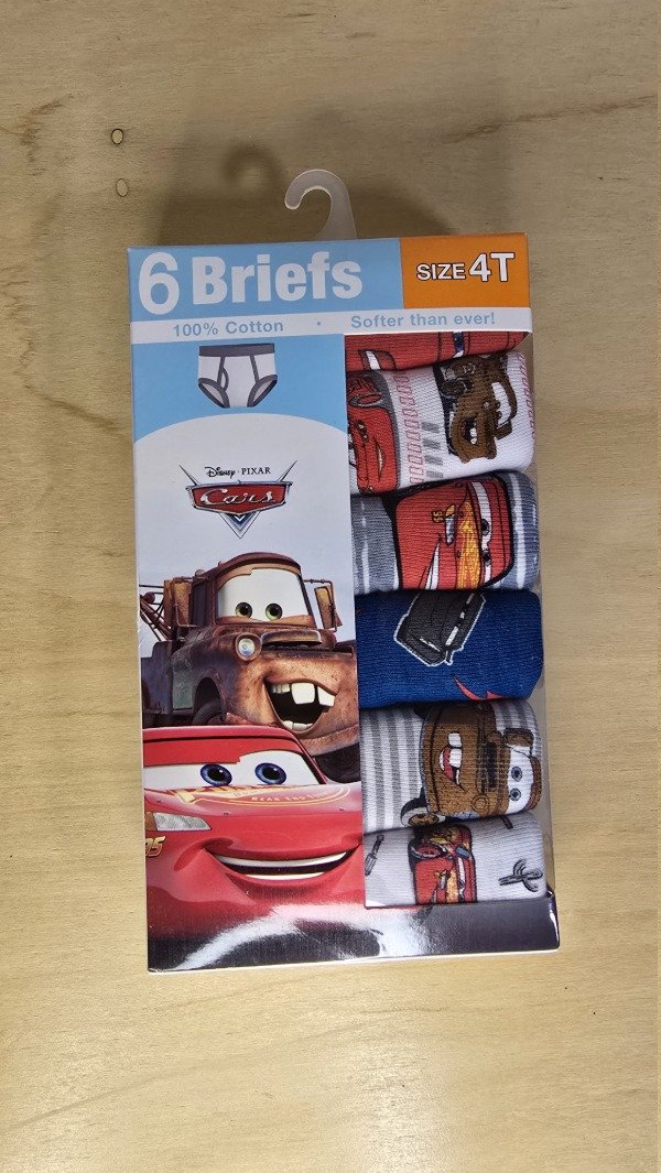 Producto - Calzoncillos - Disney Pixar Cars - Pack x6 4T