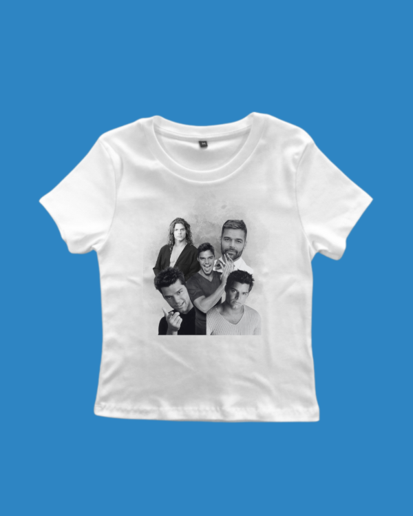 Producto - Baby Tee Collage - Ricky Martin