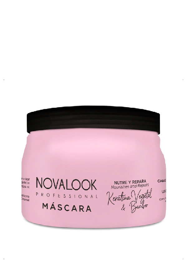 Producto - Novalook Máscara Keratina Vegetal y Bamboo Nutre y Repara 500ml