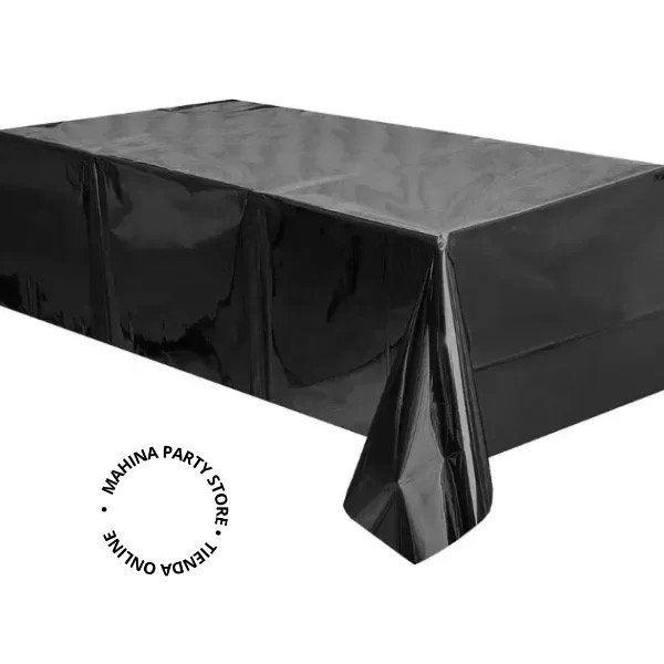 Producto - Mantel negro metalizado