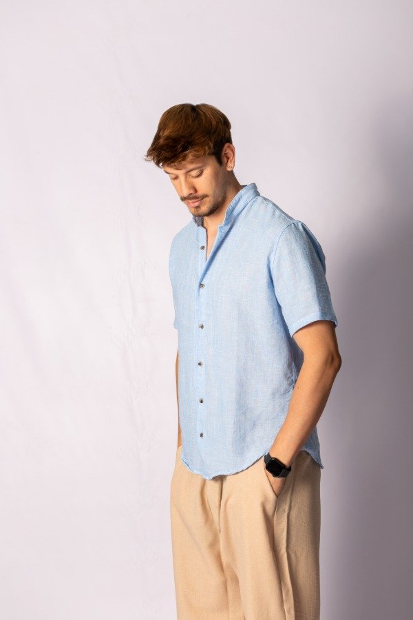Producto - CAMISA TWILL FLAME CELESTE