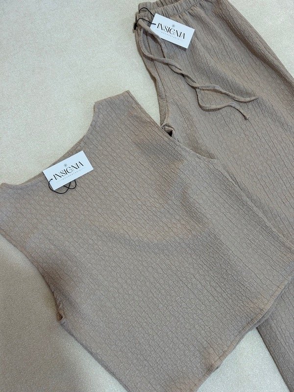 Producto - Set bambula SENDA color arena