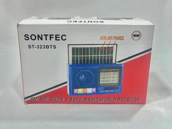 Producto - Radio portátil con panel solar