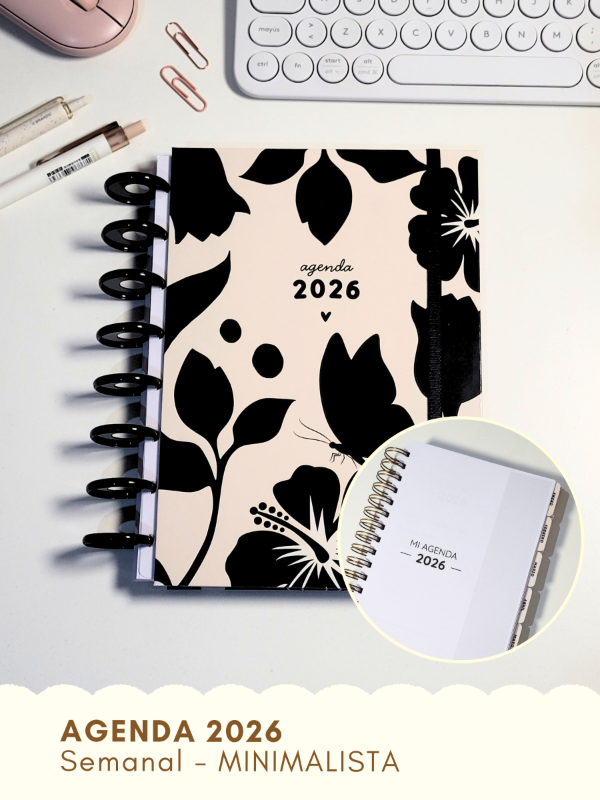 Producto - Agenda 2026 - Semanal - Minimalista