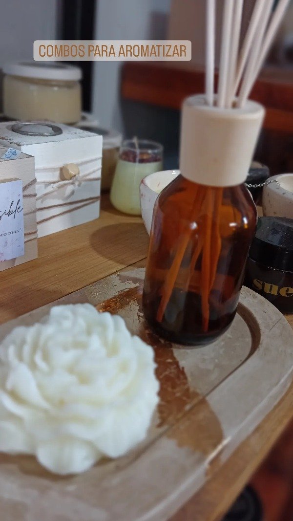 Producto - Envase difusor jarabe con tapa madera