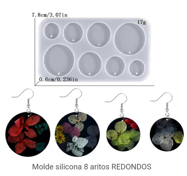 Producto - Molde circulos varias medidas resina