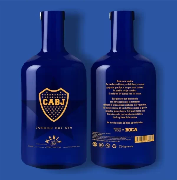 Producto - Gin Merle Boca Juniors (cítrico)