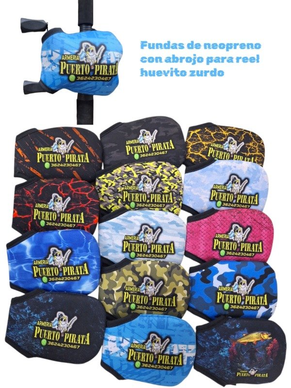 Producto - Fundas de Neopreno para Reel Huevito Zurdo