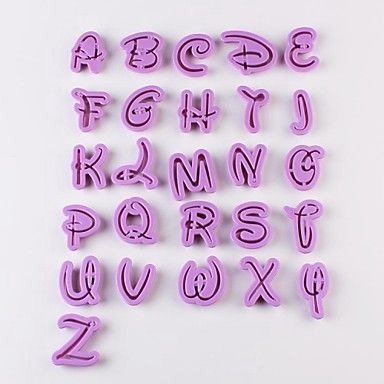 Producto - Cortante o sello letras disney 4.5cm