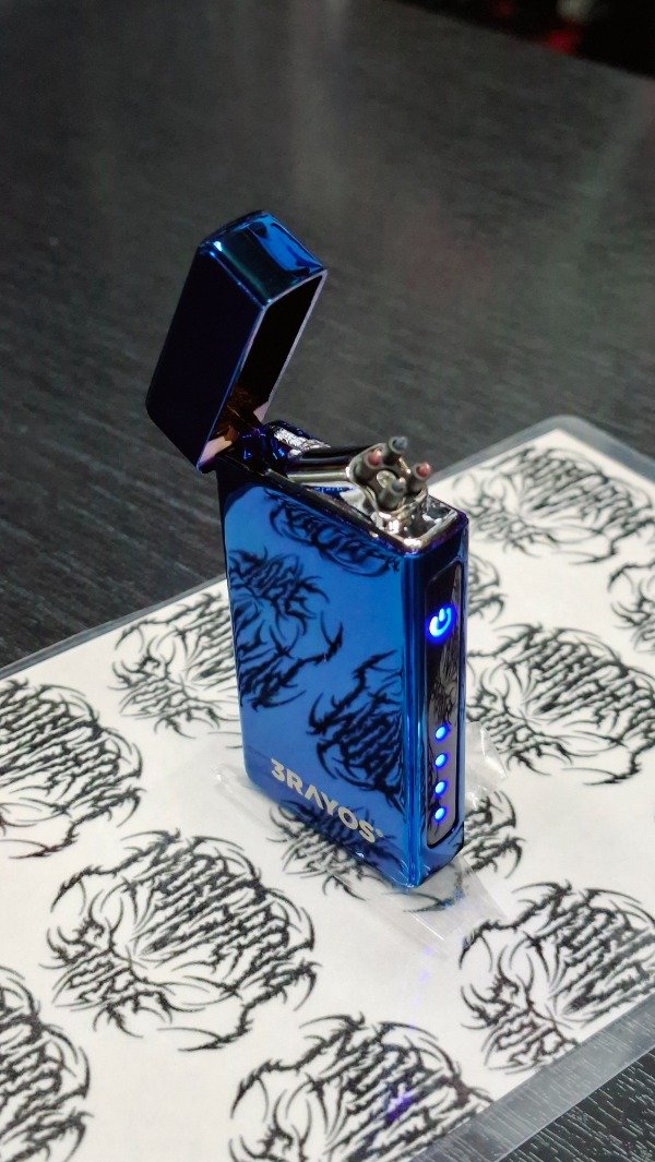 Producto - Encendedor 3 Rayos Plasma Táctil Azul - 3