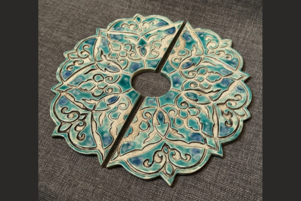 Producto - Mosaicos para canilla "Roseta cerámica" - 0