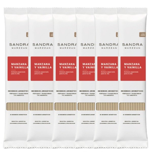 Producto - Incienso Aromático Manzana y Vainilla 20u