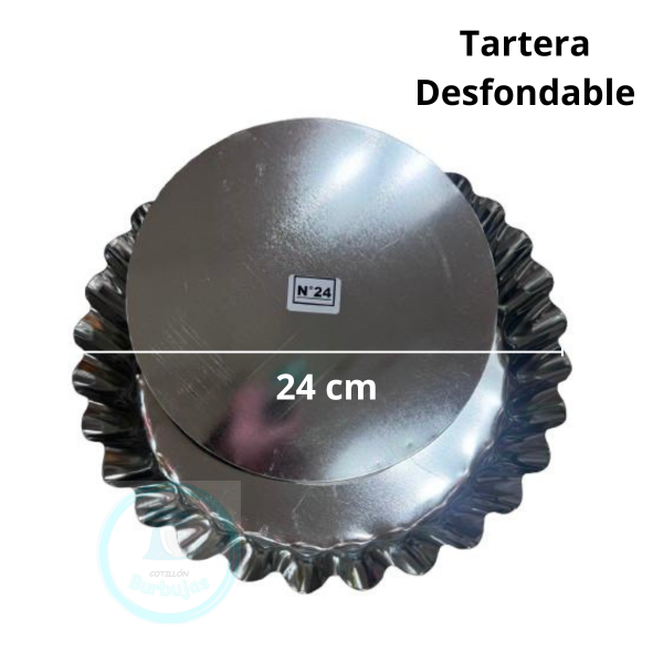 Producto - Tartera Hojalata Desfondable 24cm X1
