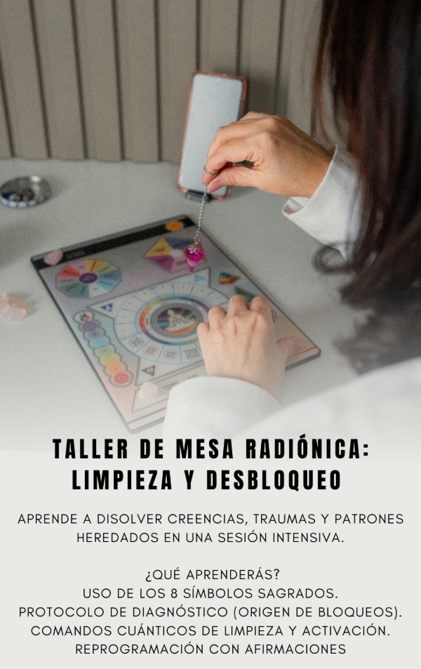 Producto - Mesa radionica: limpieza de creencias limitantes