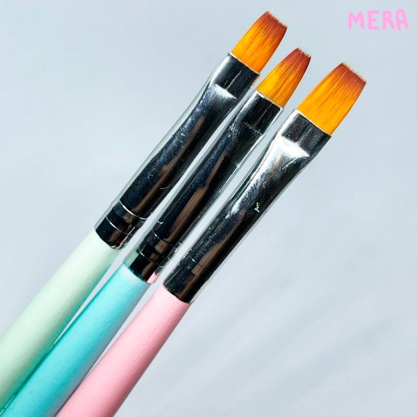Producto - Set de pinceles p/ Gel 3 unid