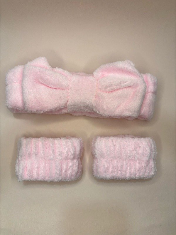 Producto - Vincha + muñequera para skincare