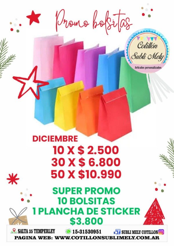 Producto - PROMO BOLSITAS Y STICKERS