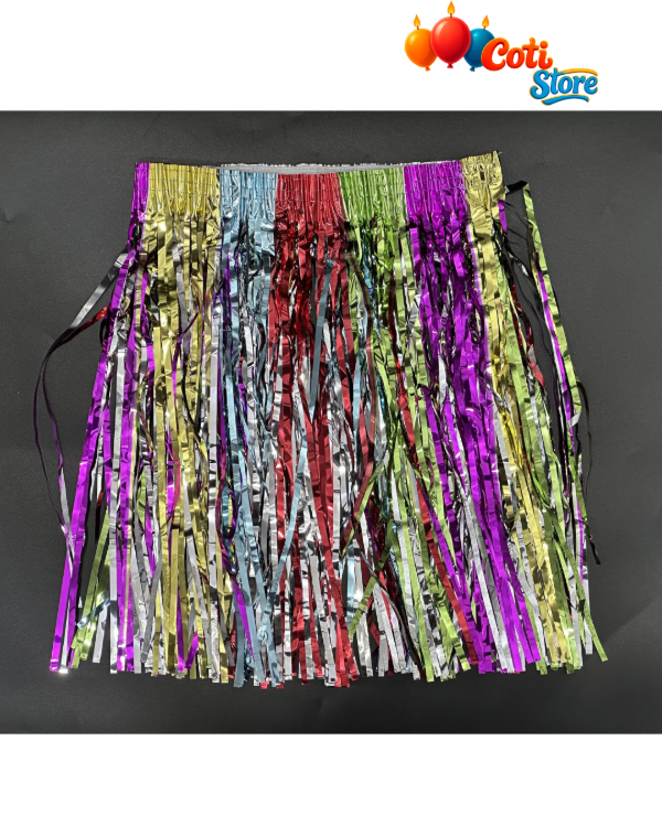 Producto - Tutú Hawaiana Metalizada 60x40cm Multicolor