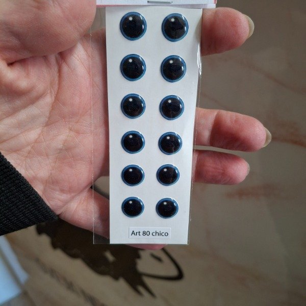 Producto - Ojitos 3D autoadhesivos Art 80 VL