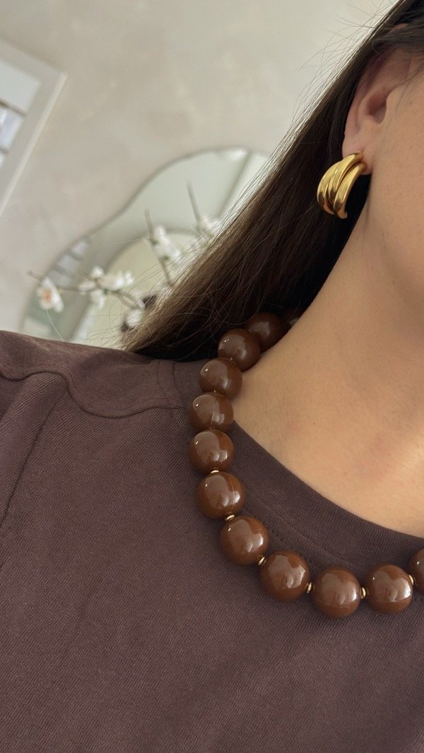 Producto - Collar Block chocolate BIJOU - 1