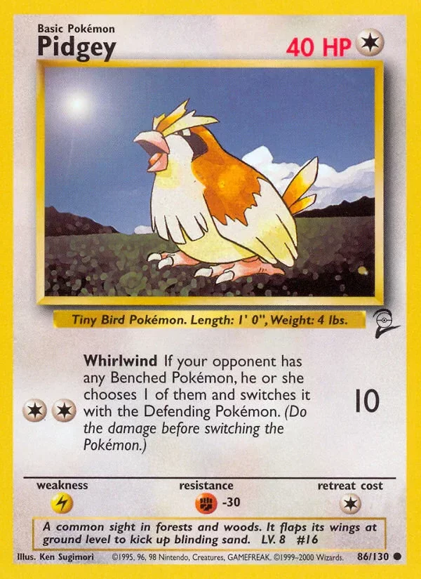 Producto - Pidgey (86/130) [Base Set 2]