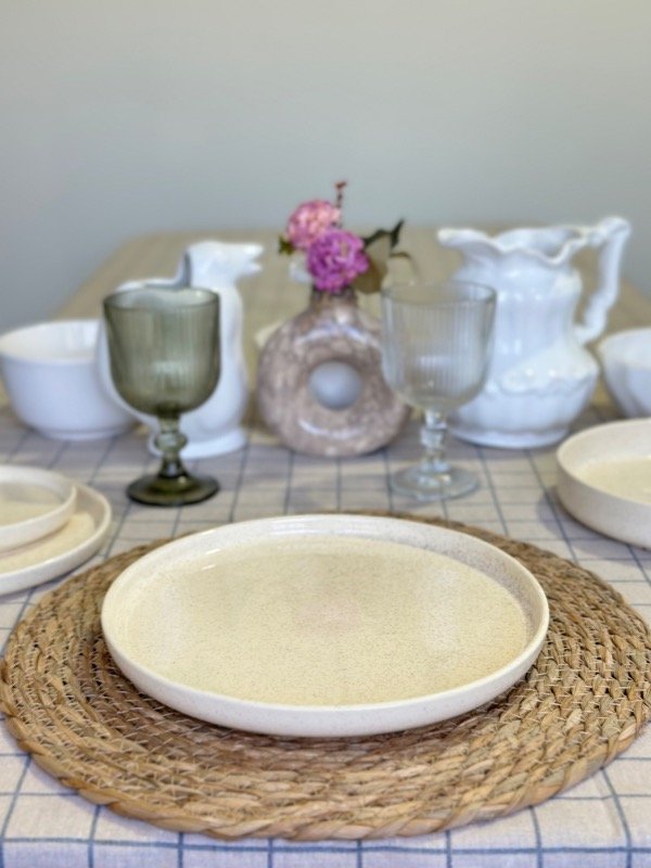 Producto - Set x6 de "Plato Ala Curva 27cm"  - Jaspeado - 2
