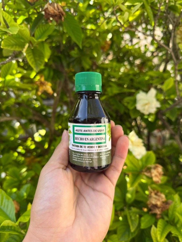 Producto - Tintura madre de té verde y moringa