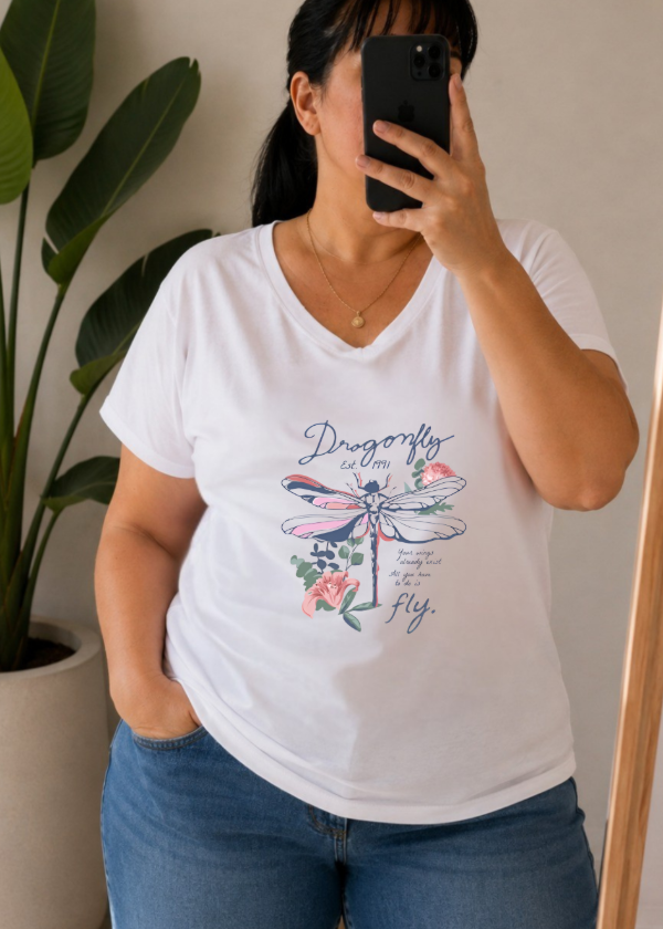 Producto - Remera de Jersey algodón - Escote V (343) - 1