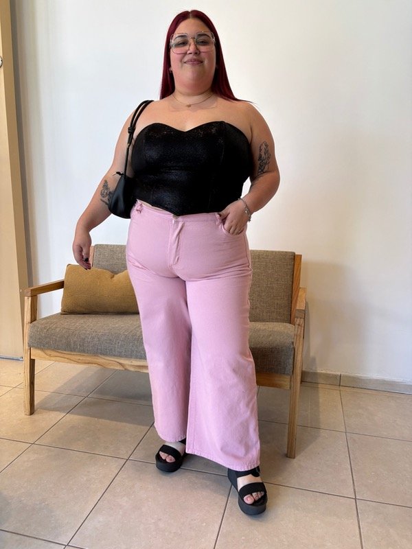 Producto - Jean wide leg PINK