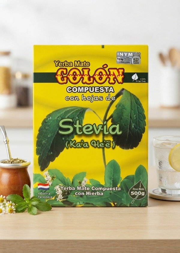 Producto - Yerba Colón Compuesta con Hojas de Stevia x 500gr