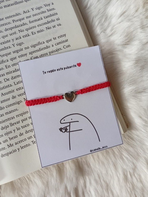 Producto - Pulsera corazón rojo