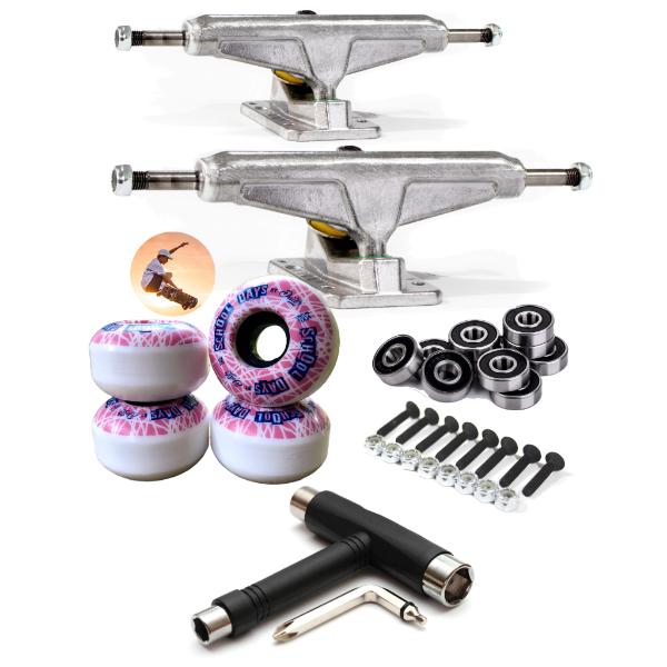 Producto - Combo Trucks Skate Dater Ruedas 53mm Rulemanes Abec 9 y Llave T - ENVIO GRATIS