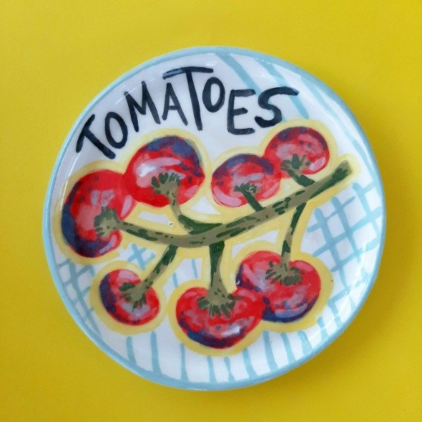 Producto - Plato redondo chico Tomates
